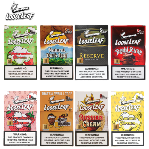 LOOSE LEAF NATURAL WRAPS 5CT/8PK - ILLINOIS CUSTOMER ONLY